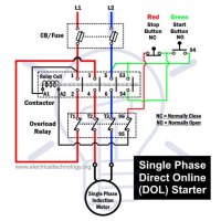 Wiring Diagram Of A Single Phase Dol Starter